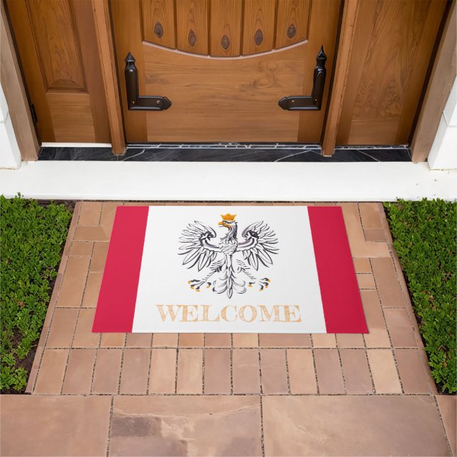 Poland & Polish Flag house mats /sports Welcome (Outdoor)