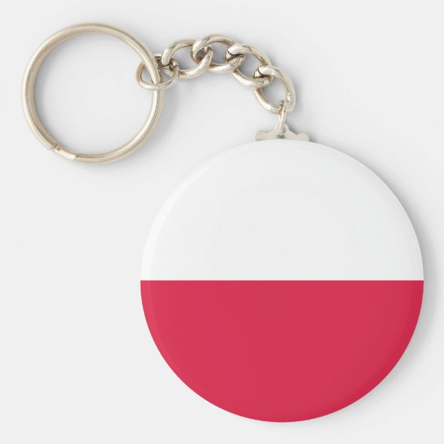 Poland (Polish) Flag Key Ring (Front)
