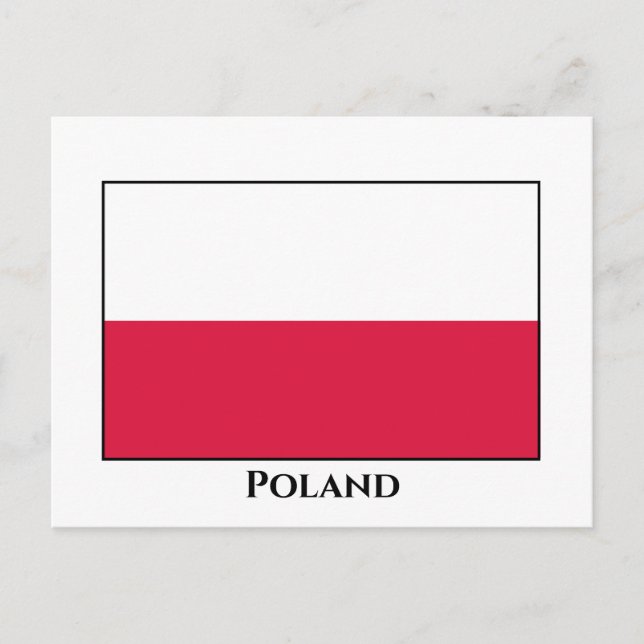 Poland (Polish) Flag Postcard (Front)
