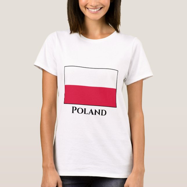Poland (Polish) Flag T-Shirt (Front)