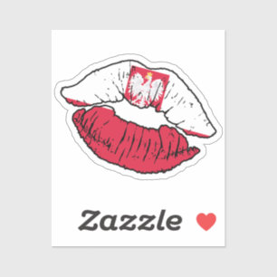 Poland Polish Lipstick Love Flag