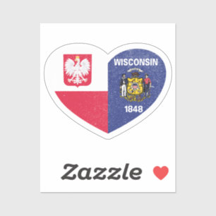 Poland Polish Wisconsin Wisconsinite Heart Love