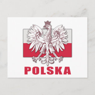 Poland Polska Coat of Arms Postcard