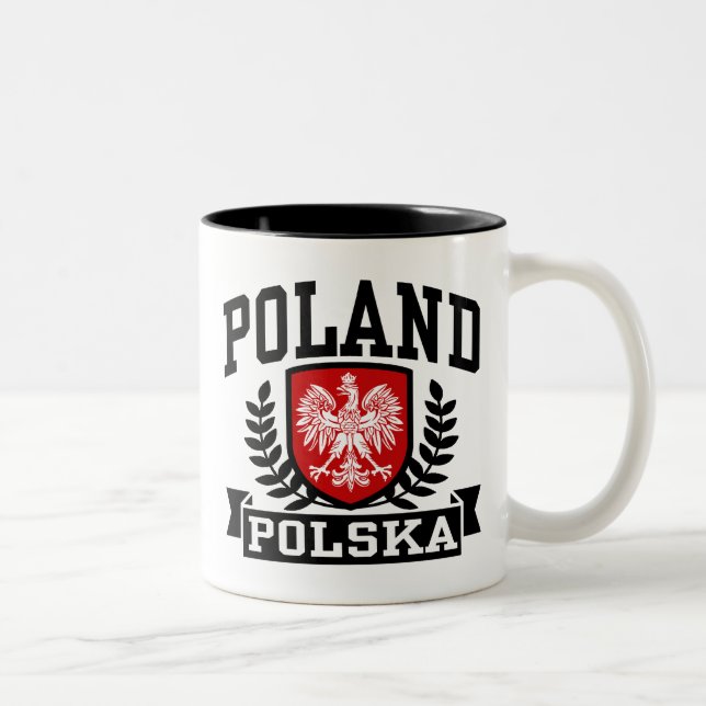 Poland Polska Two-Tone Coffee Mug (Right)