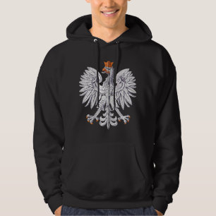 Poland Pride Apparel Eagle Polish Symbol Decal Vin Hoodie