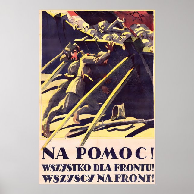 Poland Propaganda Polish-Soviet war 1920s Poster (Front)