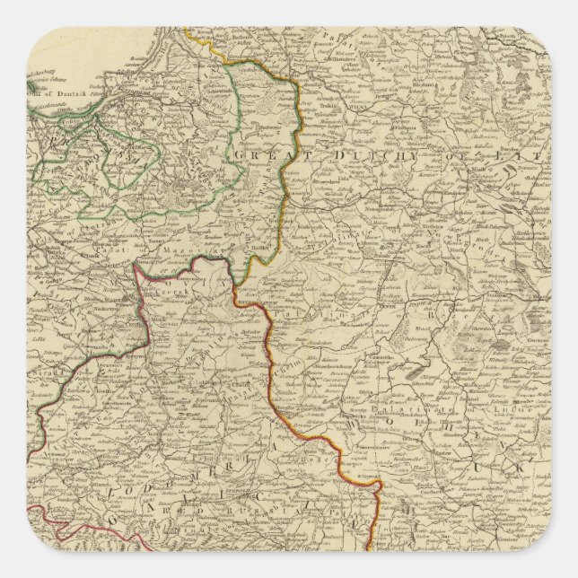 Poland, Prussia 3 Square Sticker (Front)