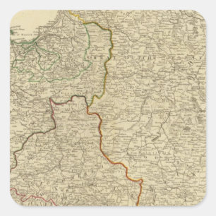 Poland, Prussia 3 Square Sticker