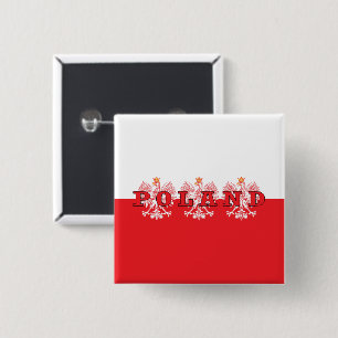 Poland Red Eagles 15 Cm Square Badge