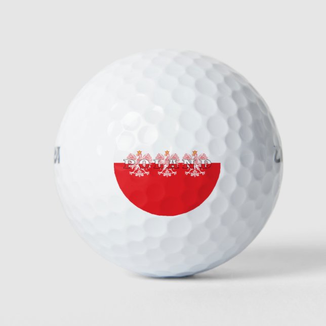 Poland Red Eagles Golf Balls (Front)