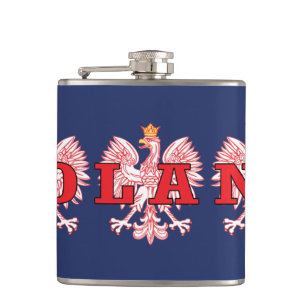 Poland Red Eagles Hip Flask