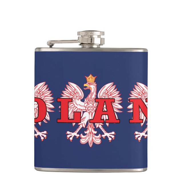 Poland Red Eagles Hip Flask (Front)