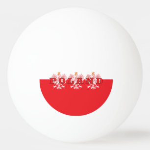 Poland Red Eagles Ping Pong Ball
