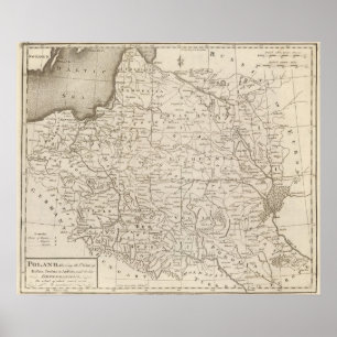 Poland, Shewing the Claims of Russia Poster