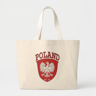 Poland Shield Large Tote Bag