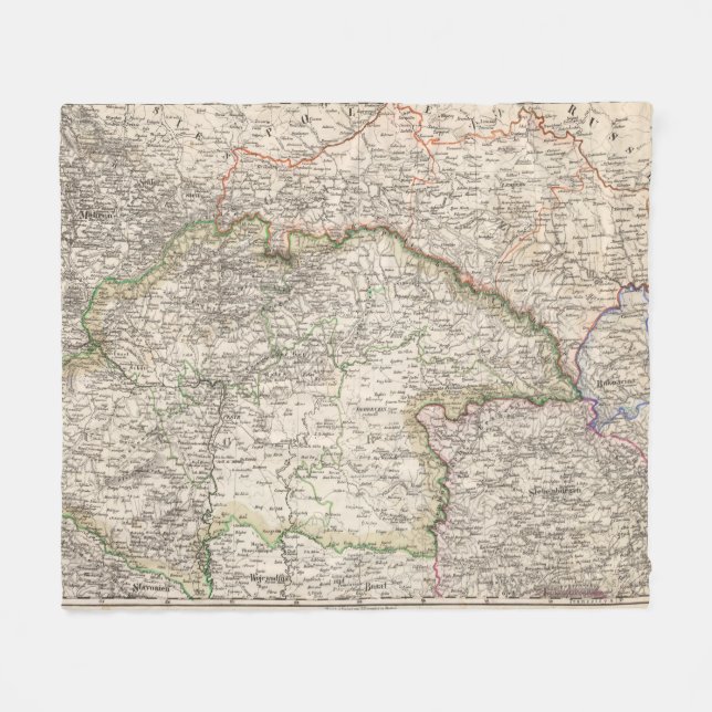 Poland, Slovakia Fleece Blanket (Front (Horizontal))