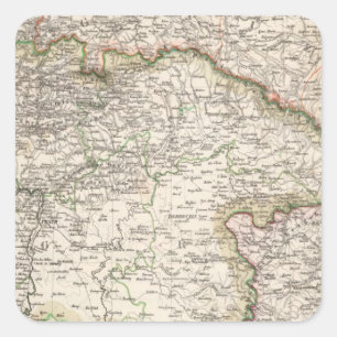 Poland, Slovakia Square Sticker