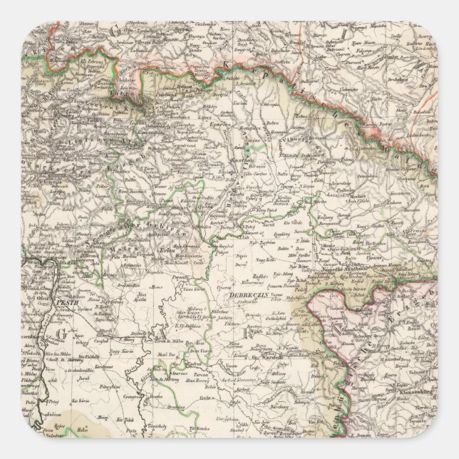 Poland, Slovakia Square Sticker (Front)