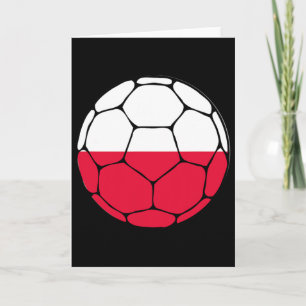 Poland Soccer Byll Flag Jersey Futbol Polish Footb Card