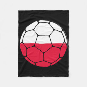 Poland Soccer Byll Flag Jersey Futbol Polish Footb Fleece Blanket