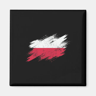 Poland Soccer Fan Tattered Flag National Pride Magnet