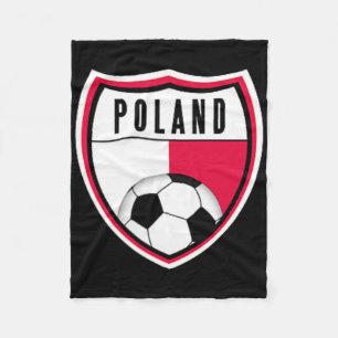 Poland Soccer Jersey Pocket Polish Flag Fleece Blanket