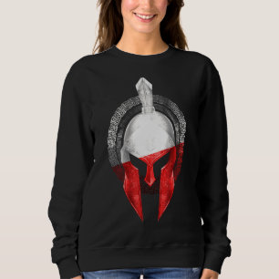 Poland Spartan Helmet Polska Sparta Gladiator Flag Sweatshirt