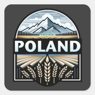 Poland Square Sticker