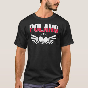 Poland Table Tennis     Support Polish Ping Pong T T-Shirt