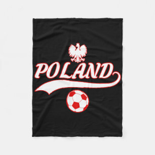 Poland Team World Fan Soccer 2018 Jersey Cup Fan Fleece Blanket