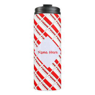 Poland Tiled Flag Personalised  Thermal Tumbler