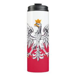 Poland Travel Mug, patriotic Polish Flag Thermal Tumbler