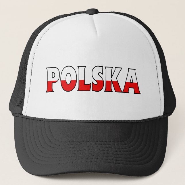 Poland Trucker Trucker Hat (Front)