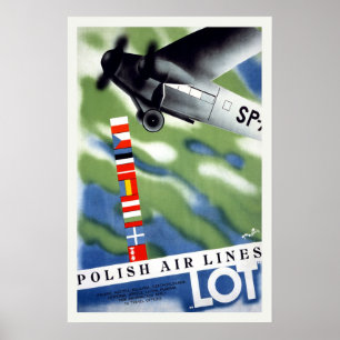 Poland  Vintage Travel Poster