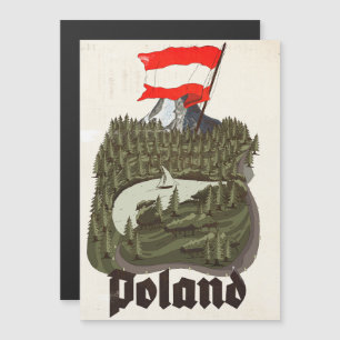 Poland Vintage Travel Poster