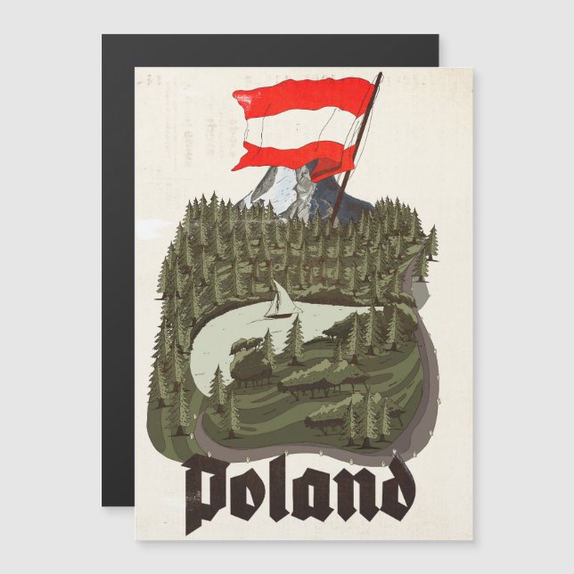 Poland Vintage Travel Poster (Front/Back)