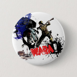 Poland Wara! 6 Cm Round Badge