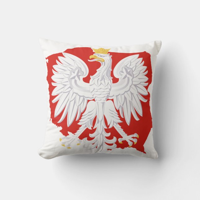 Poland White Eagle MoJo Pillow (Front)