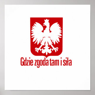 Poland-With unity Strength Poster