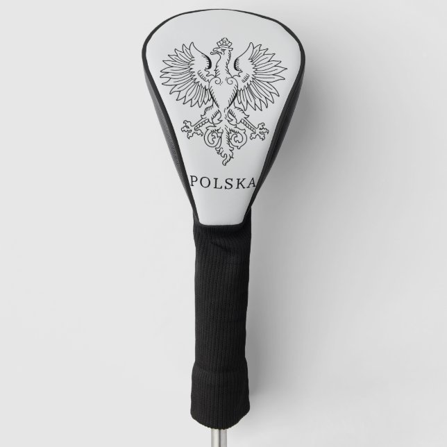 Poland's White Eagle Contemporary State Emblem  Golf Head Cover (Front)