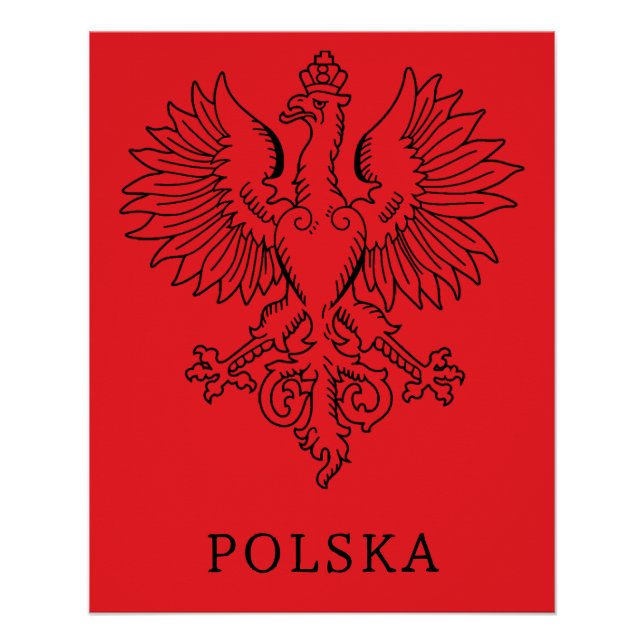 Poland's White Eagle Contemporary State Emblem  Poster (Front)