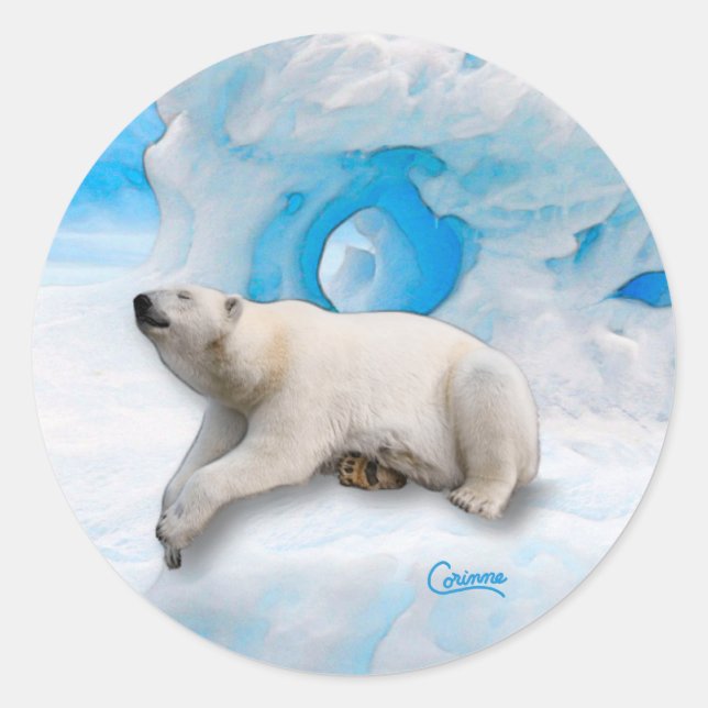 Polar Bear 1 - Envelope Stickers (Front)