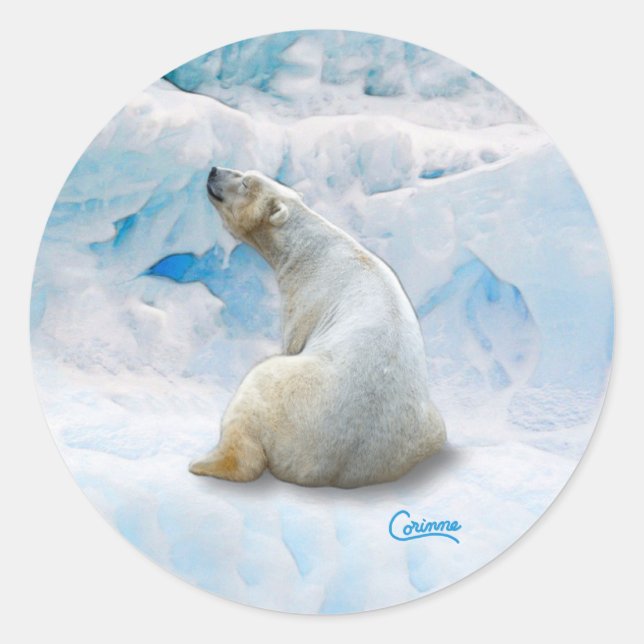 Polar Bear 2 - Envelope Stickers (Front)