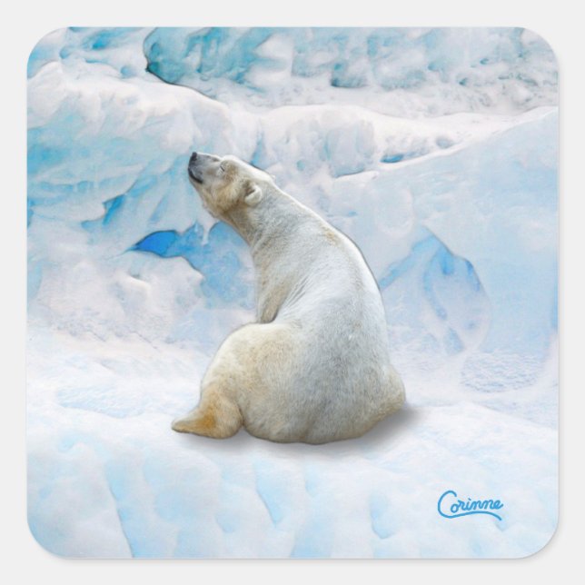 Polar Bear 2 - Envelope Stickers (Front)