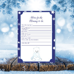 Polar Bear Advice For Mummy Baby Shower Game