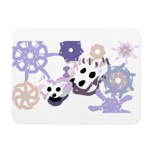 Polar Bear and baby winter Magnet