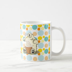 Polar bear and ice cream coffee mug