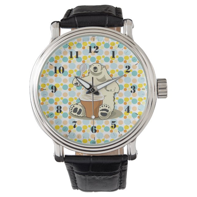 polar bear and ice cream watch (Front)