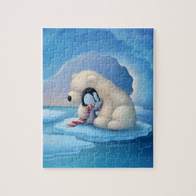 Polar Bear and Penguin Puzzle (Vertical)