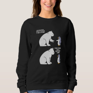 Polar Bear And Penguin Rock Paper Scissors Sweatshirt